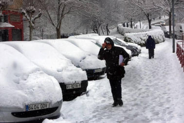 La nevada en Navarra cancela vuelos y autobuses y corta el tráfico de trenes