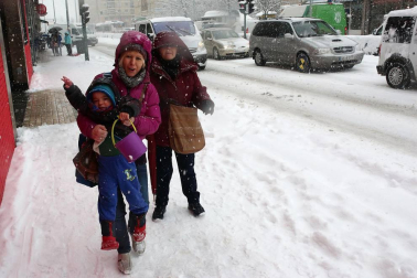 La nevada en Navarra cancela vuelos y autobuses y corta el tráfico de trenes