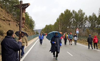 La misa en la explanada del Castillo congrega a miles de peregrinos de la primera Javierada de 2018