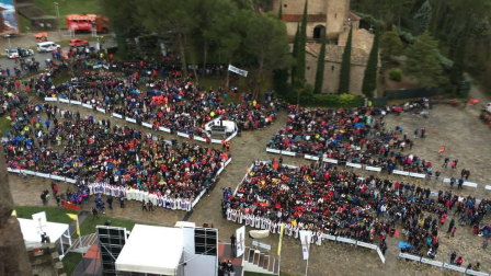 La misa en la explanada del Castillo congrega a miles de peregrinos de la primera Javierada de 2018
