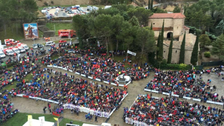 La misa en la explanada del Castillo congrega a miles de peregrinos de la primera Javierada de 2018