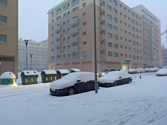 Nieve en Pamplona