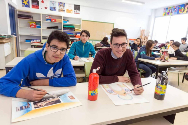 Estudiantes del IESO Bardenas Reales.