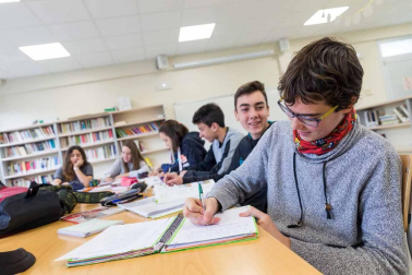 Estudiantes del IESO Bardenas Reales.