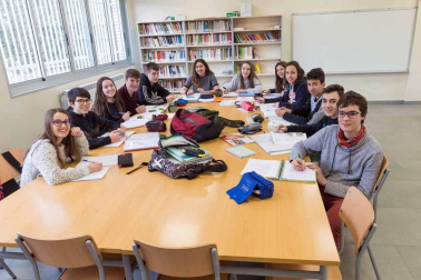 Estudiantes del IESO Bardenas Reales.