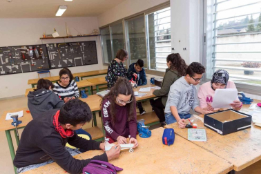 Estudiantes del IESO Bardenas Reales.