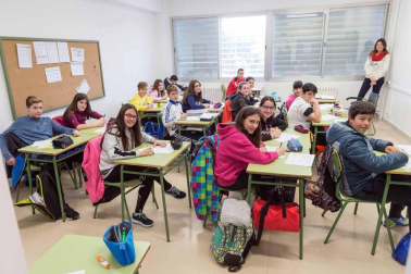 Estudiantes del IESO Bardenas Reales.