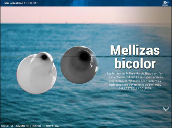 Además, las mellizas bicolor
