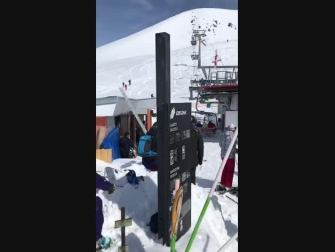 Telesilla descontrolado en una estación de esquí de Georgia