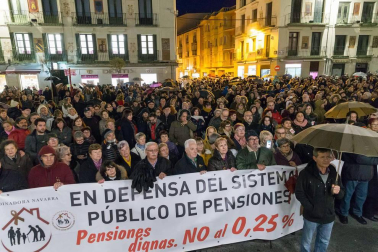 Manifestación en Tudela por las pensiones dignas.