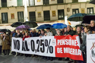 Manifestación en Tudela por las pensiones dignas.
