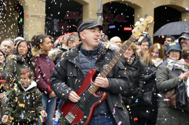 Grabación del flashmob de Walk on Project en Pamplona
