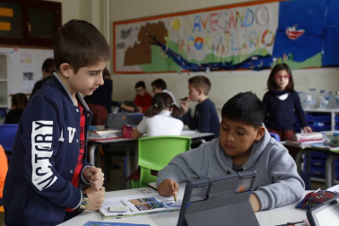Alumnado del colegio Jesuitas Pamplona.