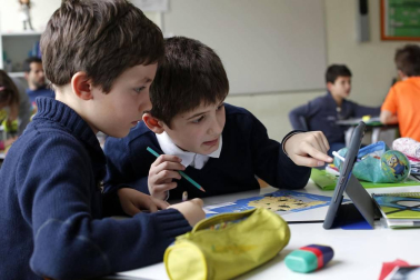 Alumnado del colegio Jesuitas Pamplona.