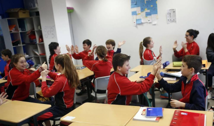 Alumnado del colegio Jesuitas Pamplona.
