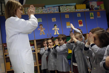 Alumnado del colegio Jesuitas Pamplona.