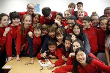 Alumnado del colegio Jesuitas Pamplona.