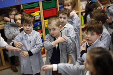Alumnado del colegio Jesuitas Pamplona.