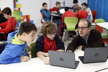 Alumnado del colegio Jesuitas Pamplona.