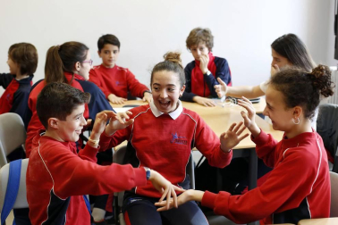 Alumnado del colegio Jesuitas Pamplona.