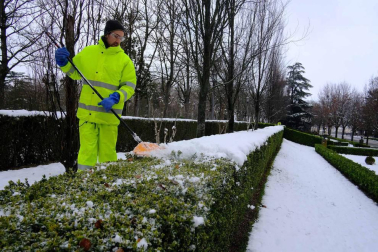 La primavera llegó el pasado martes a las 17.15 horas. La Taconera pamplonesa fue el lugar escogido para 'esperar' a la estación de la luz.