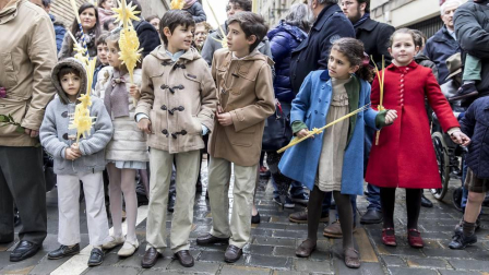 Galería de imágenes de Domingo de Ramos en Pamplona.