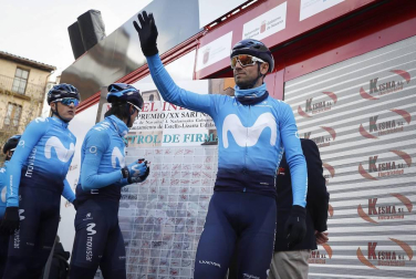 El ciclista murciano Alejandro Valverde (Movistar Team) ganó este sábado el 'XX Gran Premio Miguel Induráin', disputado sobre 186 kilómetros con salida y llegada en  Estella.