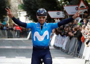 El ciclista murciano Alejandro Valverde (Movistar Team) ganó este sábado el 'XX Gran Premio Miguel Induráin', disputado sobre 186 kilómetros con salida y llegada en  Estella.