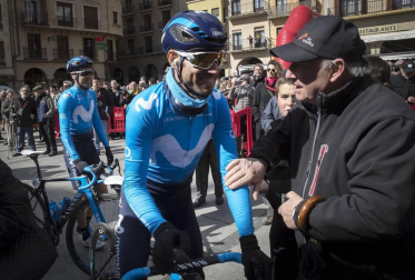 El ciclista murciano Alejandro Valverde (Movistar Team) ganó este sábado el 'XX Gran Premio Miguel Induráin', disputado sobre 186 kilómetros con salida y llegada en  Estella.