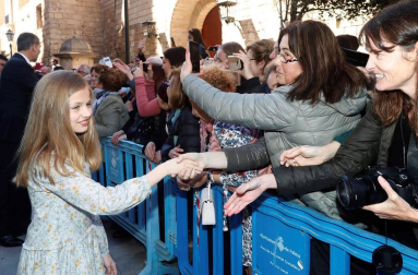 Los Reyes, en la misa de Resurrección en Palma