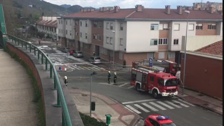 Vertido de hidrocarburo en la ronda de Pamplona