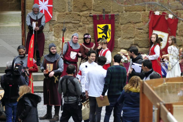 La plaza Carlos III El Noble de Olite ha acogido la grabación del programa de TVE Masterchef.