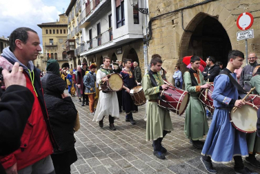 La plaza Carlos III El Noble de Olite ha acogido la grabación del programa de TVE Masterchef.