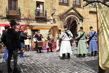 La plaza Carlos III El Noble de Olite ha acogido la grabación del programa de TVE Masterchef.
