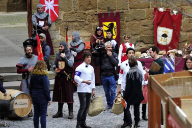 La plaza Carlos III El Noble de Olite ha acogido la grabación del programa de TVE Masterchef.