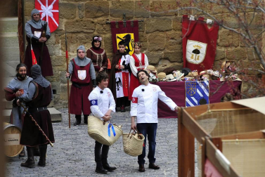 La plaza Carlos III El Noble de Olite ha acogido la grabación del programa de TVE Masterchef.