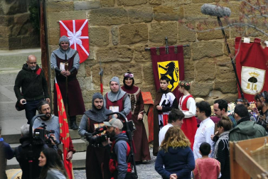 La plaza Carlos III El Noble de Olite ha acogido la grabación del programa de TVE Masterchef.