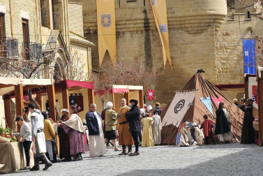 La plaza Carlos III El Noble de Olite ha acogido la grabación del programa de TVE Masterchef.