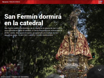 Además, San Fermín dormirá en la catedral para conmemorar el año jubilar.