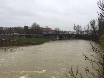 Temporal de lluvia en Navarra