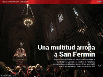 Además, así ha sido la histórica procesión de San Fermín en abril
