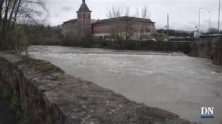 El río Arga, a su paso por Pamplona