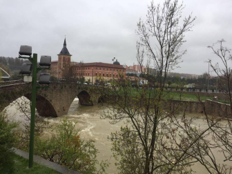 Temporal de lluvia en Navarra