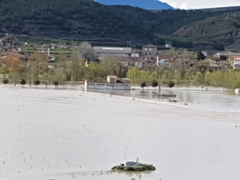 Temporal de lluvia en Navarra