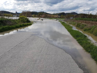 Temporal de lluvia en Navarra