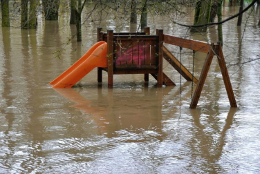 Temporal de lluvia en Navarra