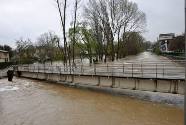 Temporal de lluvia en Navarra