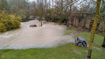 Temporal de lluvia en Navarra