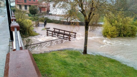 Temporal de lluvia en Navarra