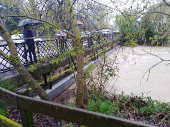 Temporal de lluvia en Navarra
